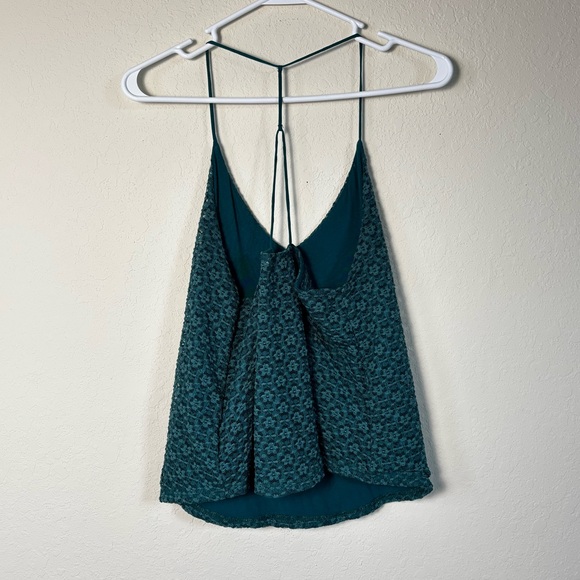 Urban Outfitters Green Floral Lace Tank. Size XS - Picture 2 of 7